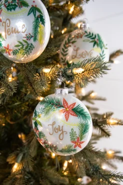Decorator's Warehouse 4” Glass Wreath Ornament > Sale|Christmas Sale