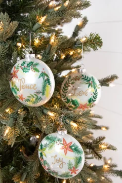 Decorator's Warehouse 4” Glass Wreath Ornament > Sale|Christmas Sale