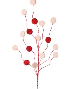 Decorator's Warehouse 31” Glitter Candy Disk Peppermint Spray > Christmas Sprays|Christmas Decor