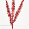 Decorator's Warehouse 35" Glitter Fern Spray - Red > Nutcracker|Christmas Sprays