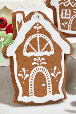 Decorator's Warehouse 8" Glitter Gingerbread House Ornament > Sugar & Spice|Christmas Decor