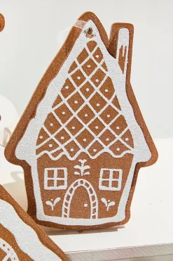 Decorator's Warehouse 8" Glitter Gingerbread House Ornament > Sugar & Spice|Christmas Decor