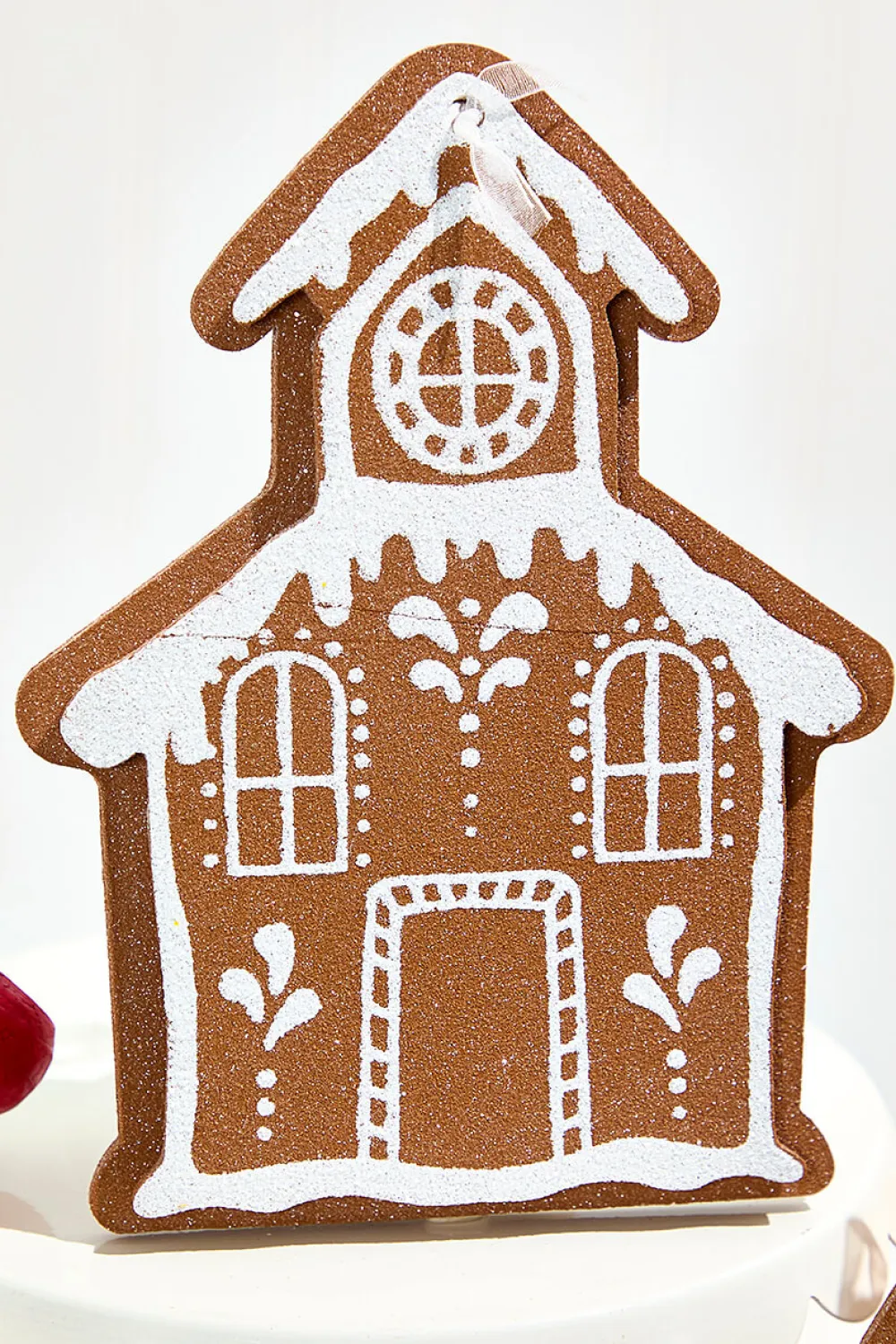 Decorator's Warehouse 8" Glitter Gingerbread House Ornament > Sugar & Spice|Christmas Decor
