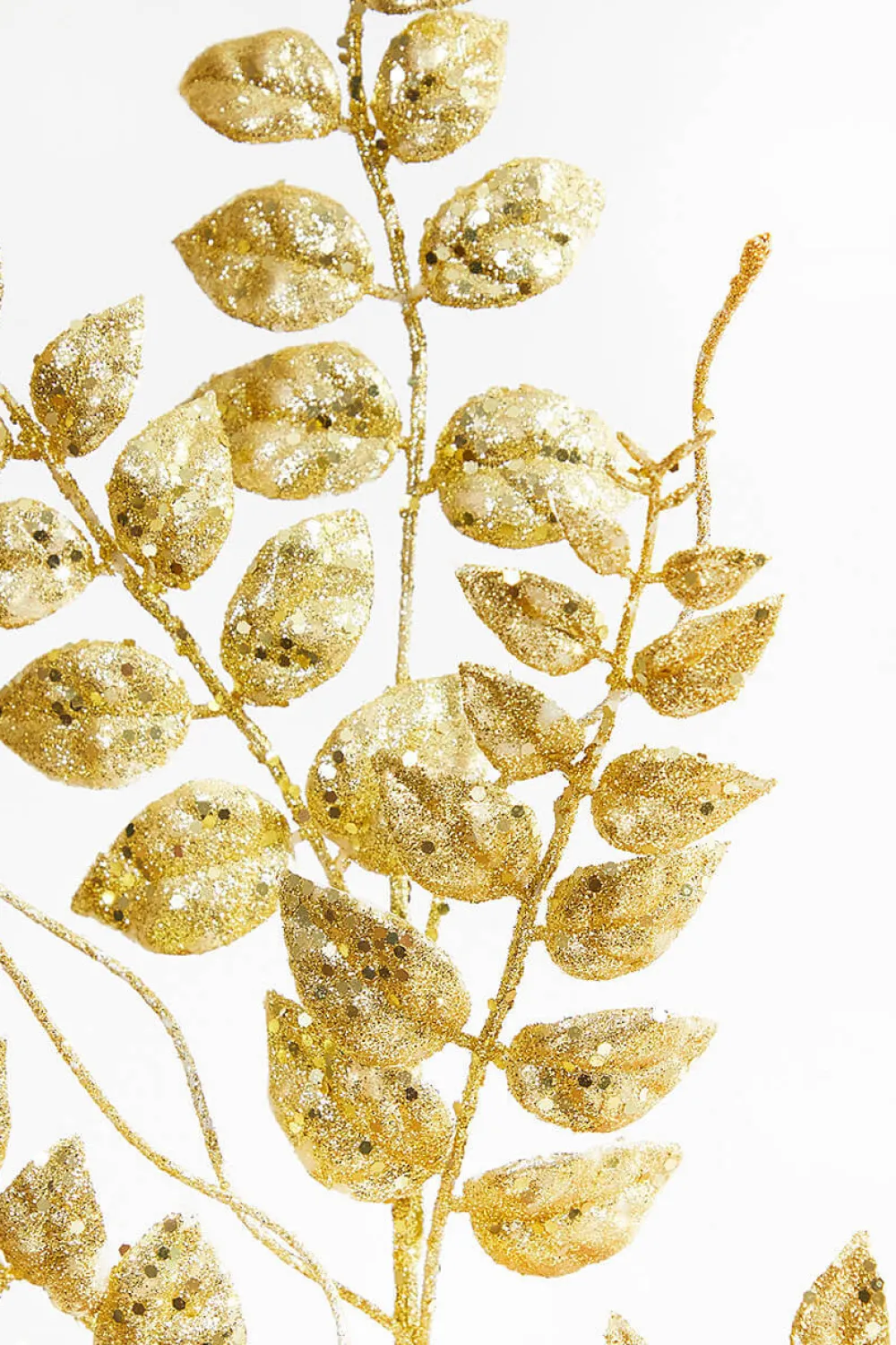 Decorator's Warehouse 35” Glitter/Mica Later Fern Spray Gold > Nutcracker|Christmas Sprays