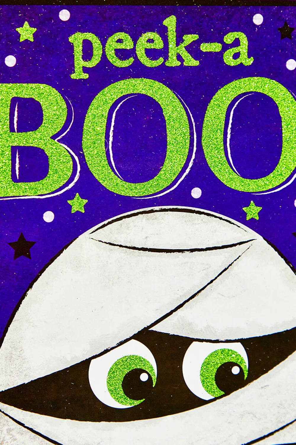 Decorator's Warehouse 10" Glitter Peek-A Boo Mummy Sign > Halloween|Halloween