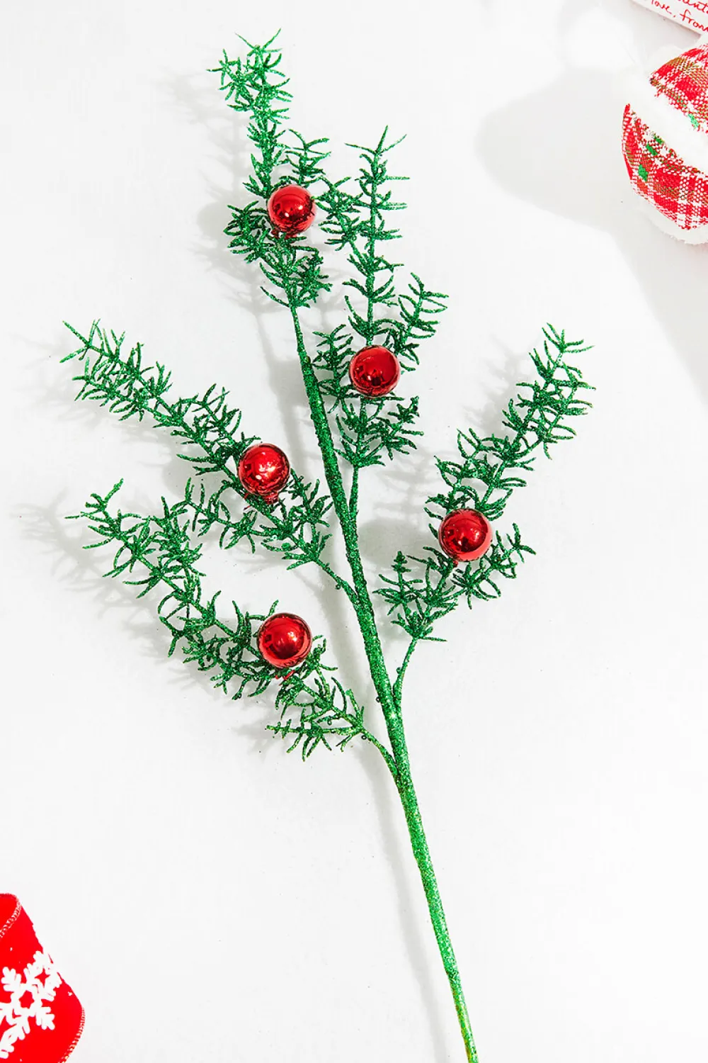 Decorator's Warehouse 31” Glitter Pine Ball Ornament Spray > Christmas Decor|Traditional