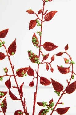 Decorator's Warehouse 32” Glitter Red/Green Smilax Spray > Classic Christmas|Christmas Sprays