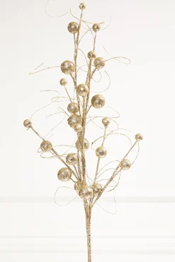 Decorator's Warehouse 34" Glitter/Sequins Wispy Ball Spray > Merry & Bright|Nutcracker