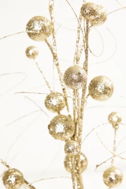 Decorator's Warehouse 34" Glitter/Sequins Wispy Ball Spray > Merry & Bright|Nutcracker