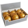 Decorator's Warehouse 5" Gold Christmas Ball Ornaments - Set of 6 > Boxed Sets|Christmas Sale