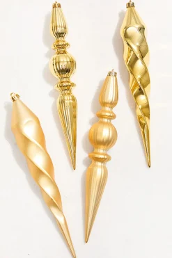 Decorator's Warehouse 12" Gold Finial Boxed - Set of 4 > Nutcracker|Boxed Sets