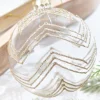 Decorator's Warehouse 5" Gold Glitter Art Deco Glass Ornament > Christmas Decor|Natural Elegance