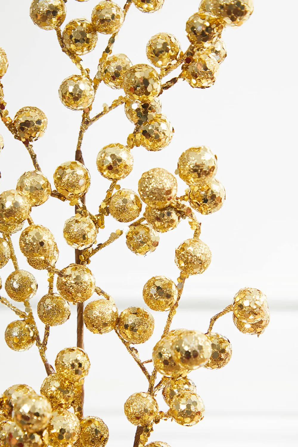 Decorator's Warehouse 29” Gold Glitter Crabapple Spray > Kristin'S Picks|Christmas Sprays