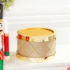 Decorator's Warehouse 7" Gold Glitter Drum > Nutcracker|Christmas Accents