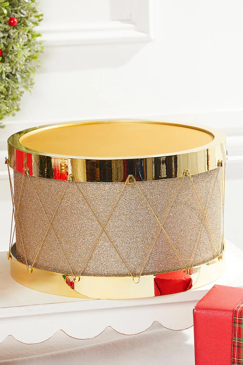 Decorator's Warehouse 11" Gold Glitter Drum > Kristin'S Picks|Nutcracker