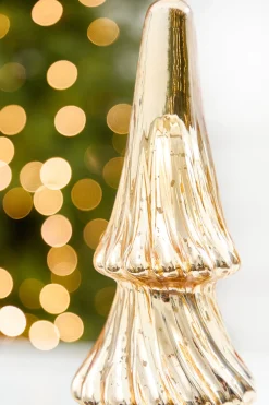 Decorator's Warehouse 15" Gold Mercury Glass Tree > Tabletop & Accent Trees|Christmas Decor