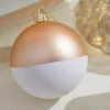 Decorator's Warehouse 4" Gold White Ball Ornament > Sugar & Spice|Christmas Decor