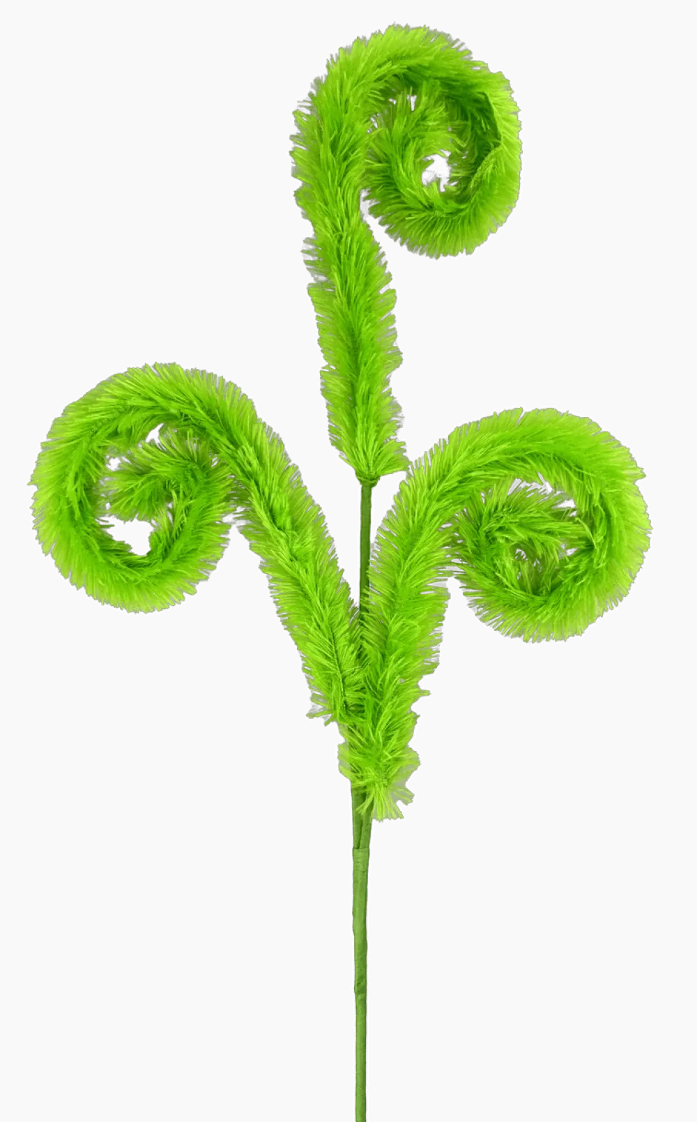 Decorator's Warehouse 28" Green Furry Curly Spray > Storyville|Christmas Sprays