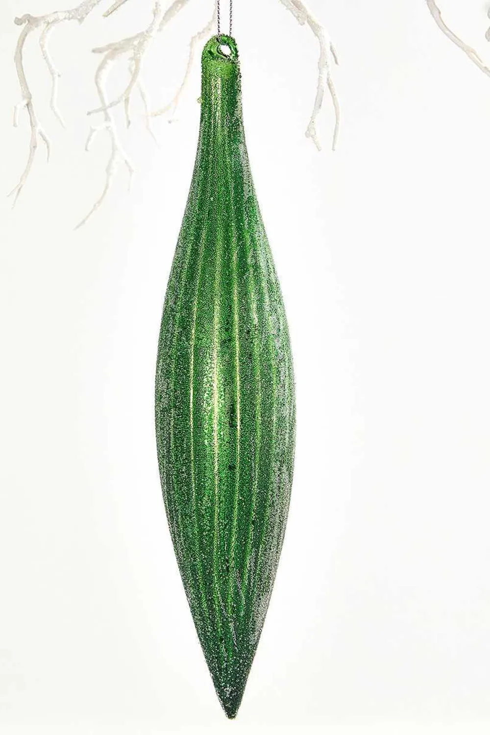 Decorator's Warehouse 9" Green Glass Ornament > Nutcracker|Christmas Decor