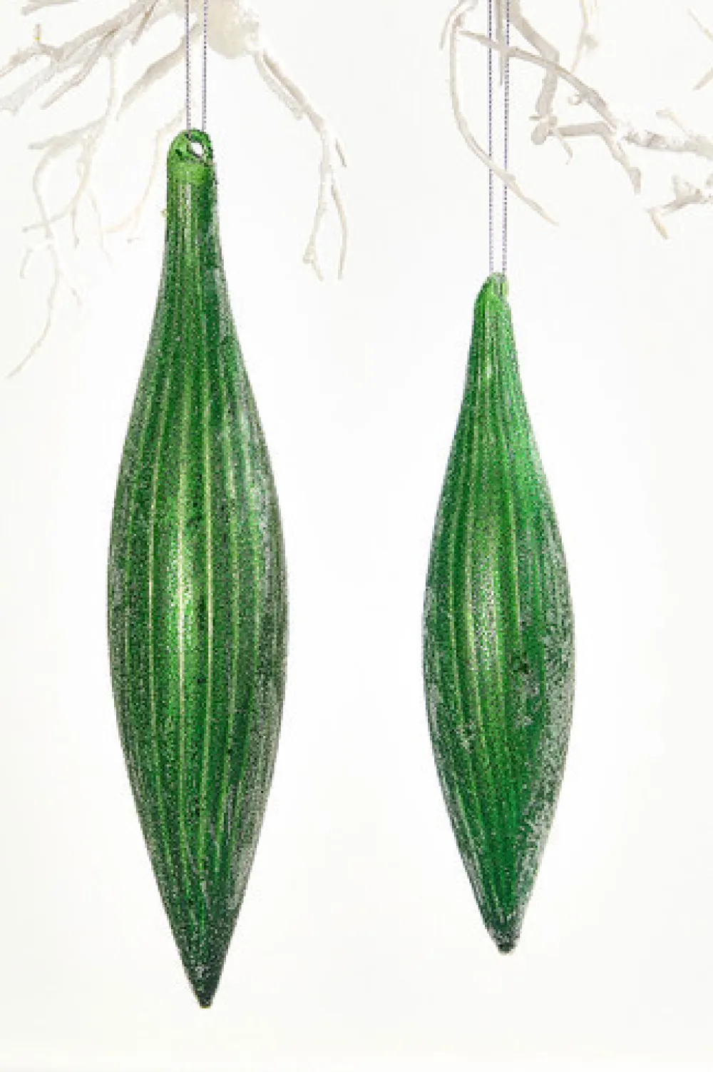 Decorator's Warehouse 9" Green Glass Ornament > Nutcracker|Christmas Decor