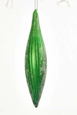 Decorator's Warehouse 7" Green Glass Ornament > Nutcracker|Christmas Decor