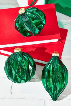 Decorator's Warehouse 6" Green Glass Ornament > Nutcracker|Christmas Decor