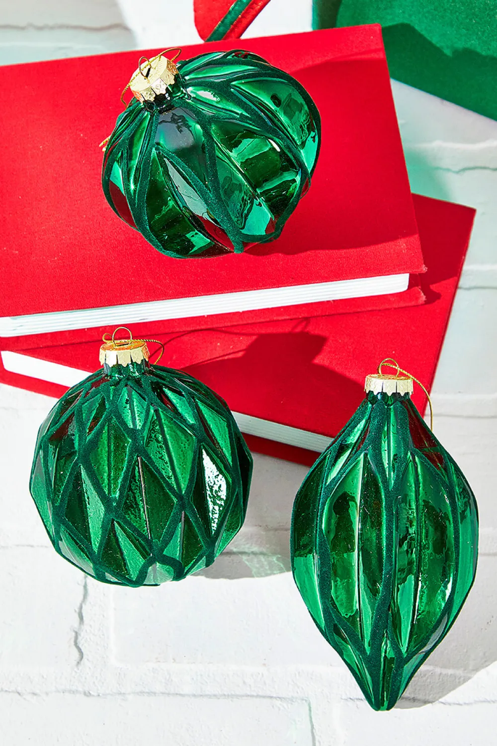 Decorator's Warehouse 6" Green Glass Ornament > Nutcracker|Christmas Decor