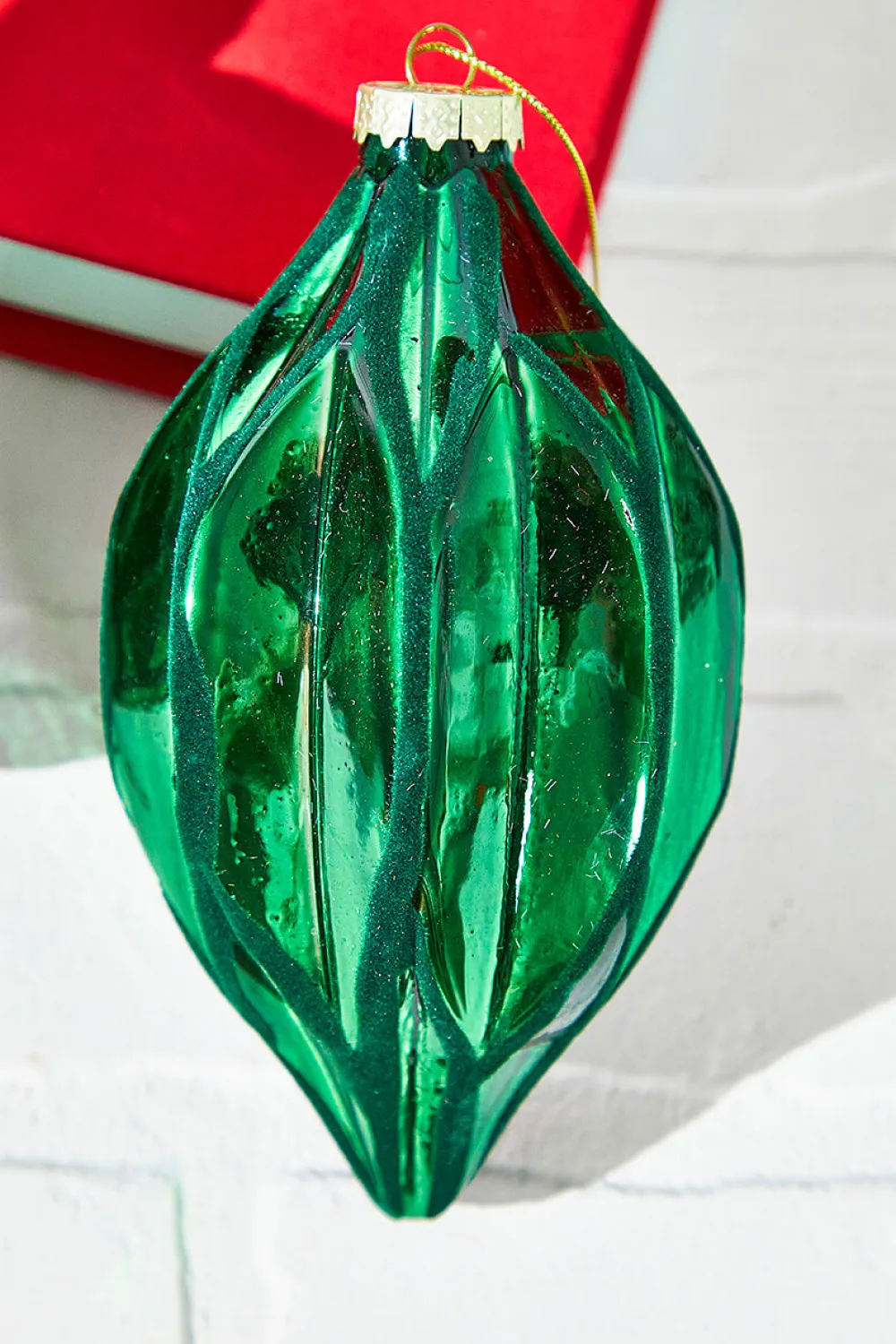 Decorator's Warehouse 6" Green Glass Ornament > Nutcracker|Christmas Decor