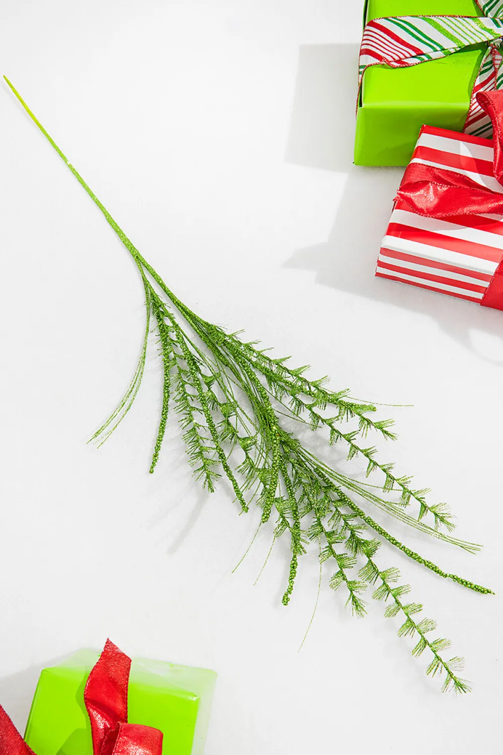 Decorator's Warehouse 35” Green Glitter Grass Spray > Storyville|Christmas Sprays