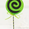 Decorator's Warehouse 17" Green Glitter Lollipop Pick > Halloween|Halloween