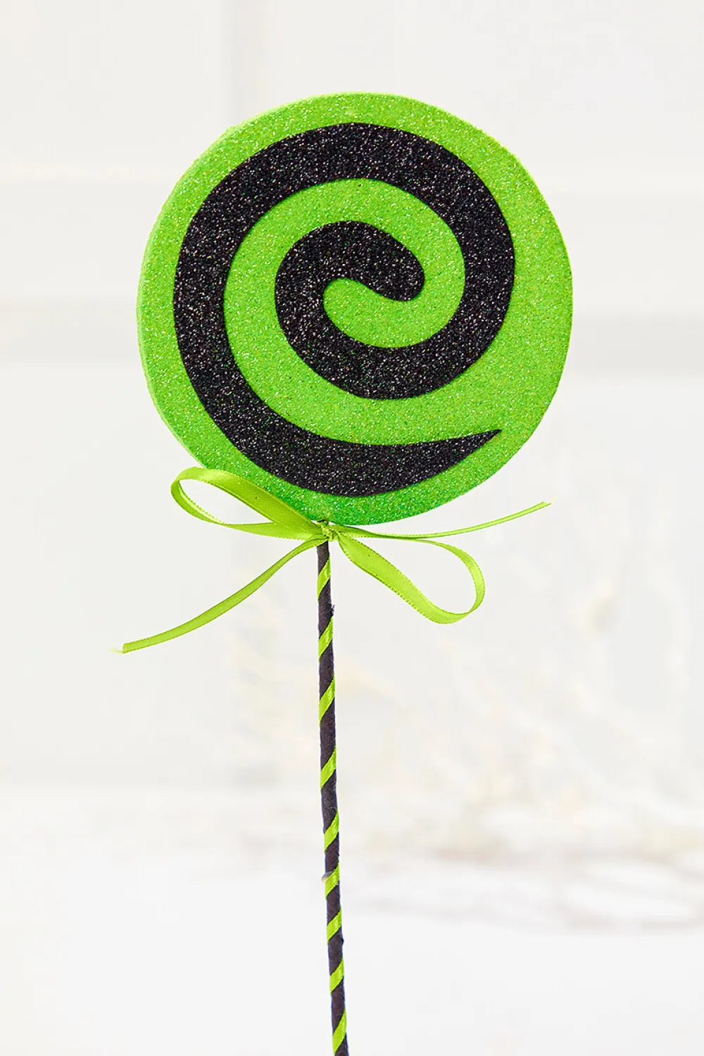 Decorator's Warehouse 17" Green Glitter Lollipop Pick > Halloween|Halloween