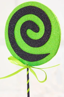 Decorator's Warehouse 17" Green Glitter Lollipop Pick > Halloween|Halloween
