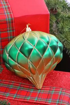 Decorator's Warehouse 6" Green Gold Onion Ornament > Nutcracker|Christmas Decor