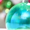 Decorator's Warehouse 6" Green Iridescent Ball Ornament > Retro Brites|Christmas Decor