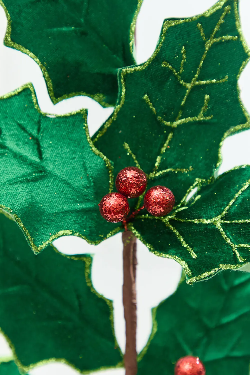 Decorator's Warehouse 28" Green & Red Holly Leaves Spray > Nutcracker|Christmas Sprays