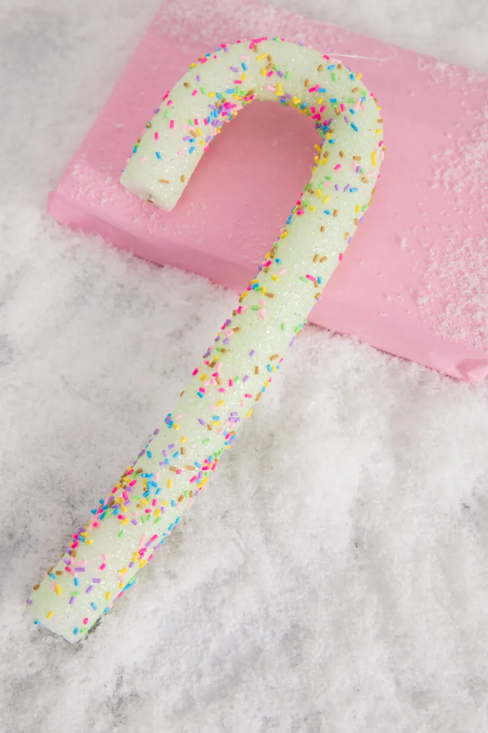 Decorator's Warehouse 10” Green Sprinkle Candy Cane > Christmas Ornaments|Santa'S Sweet Shoppe