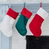 Decorator's Warehouse Green Stocking with Red Trim > Christmas Textiles|Christmas Decor