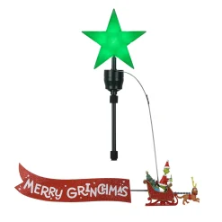 Decorator's Warehouse 21.75" Grinch Animated Tree Topper > Tree Toppers|Christmas Decor