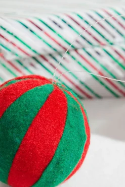 Decorator's Warehouse 4” Gumdrop Ball Ornament - Red/Green > Christmas Sale|Christmas Decor
