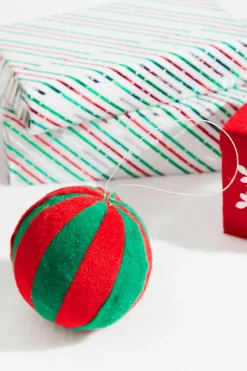 Decorator's Warehouse 4” Gumdrop Ball Ornament - Red/Green > Christmas Sale|Christmas Decor