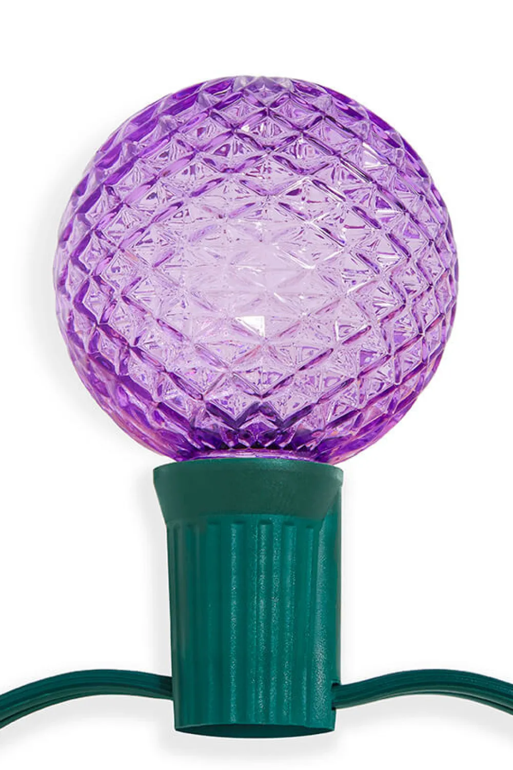 Decorator's Warehouse G50 Wonderful LED SMD Bulb (25 bulbs/bag) - Faceted, Purple > Mardis Gras|Mardi Gras