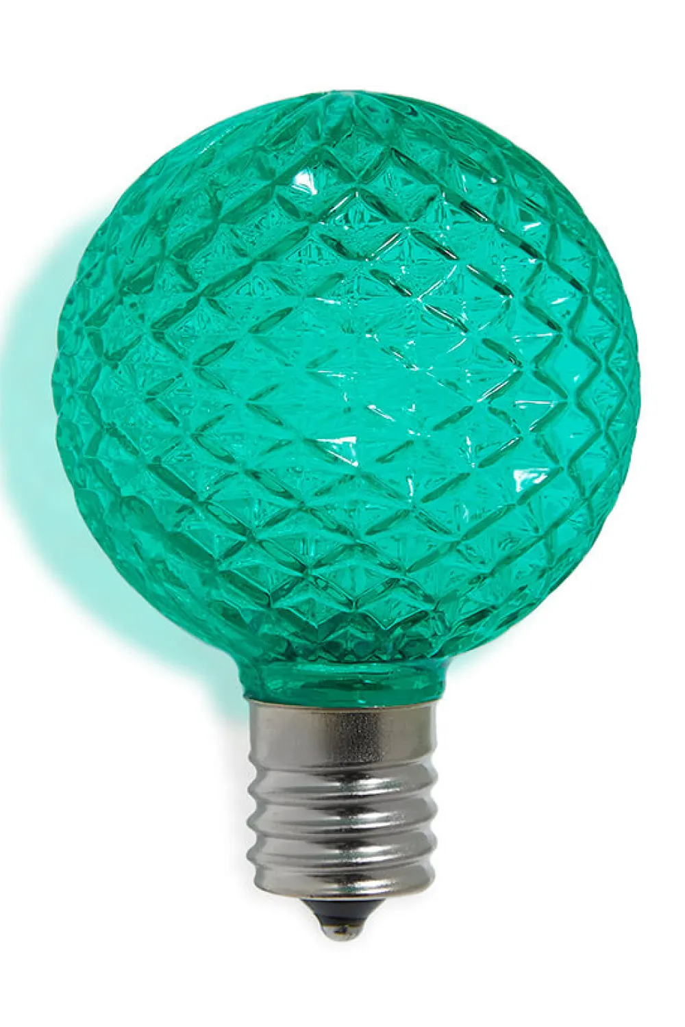Decorator's Warehouse G50 Wonderful LED SMD Bulb (25 bulbs/bag) - Faceted, Green > Outdoor Lighting|Led Light Bulbs