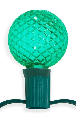 Decorator's Warehouse G50 Wonderful LED SMD Bulb (25 bulbs/bag) - Faceted, Green > Outdoor Lighting|Led Light Bulbs