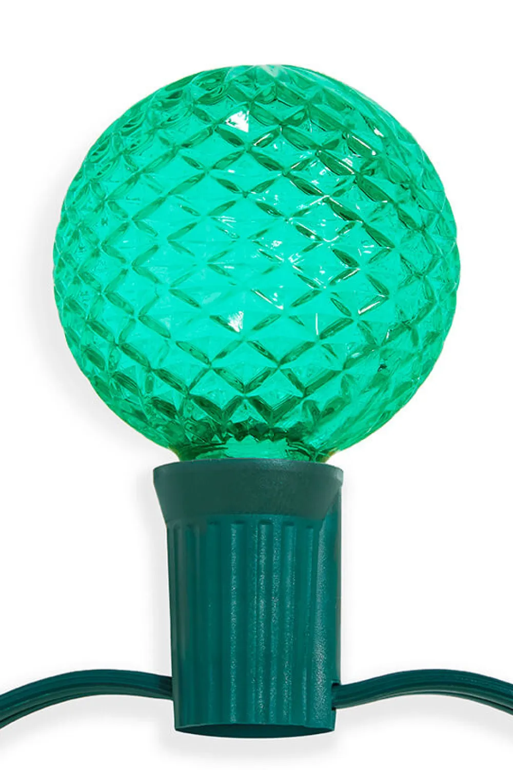 Decorator's Warehouse G50 Wonderful LED SMD Bulb (25 bulbs/bag) - Faceted, Green > Outdoor Lighting|Led Light Bulbs