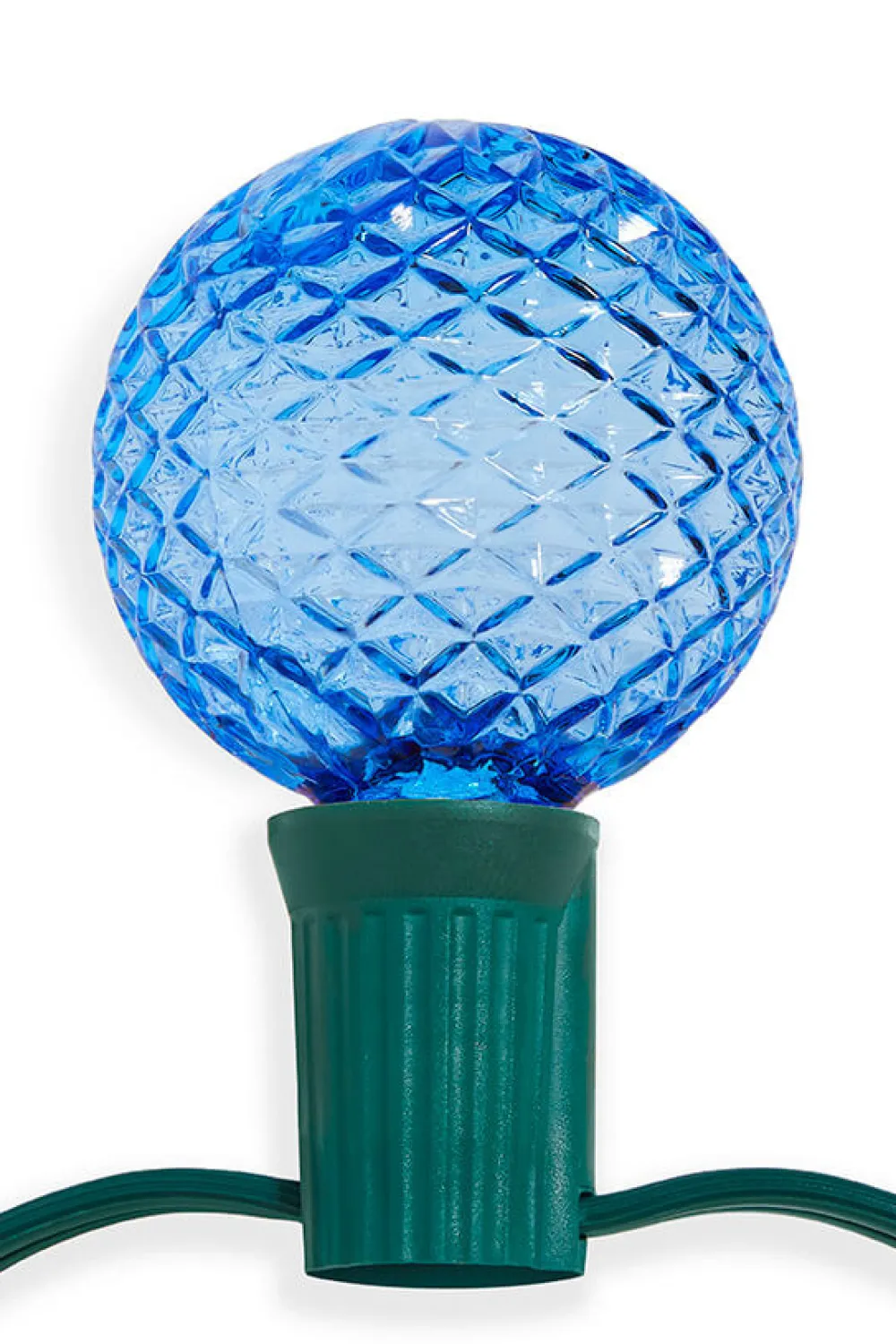 Decorator's Warehouse G50 Wonderful LED SMD Bulb (25 bulbs/bag) - Faceted, Blue > Outdoor Lighting|Led Light Bulbs
