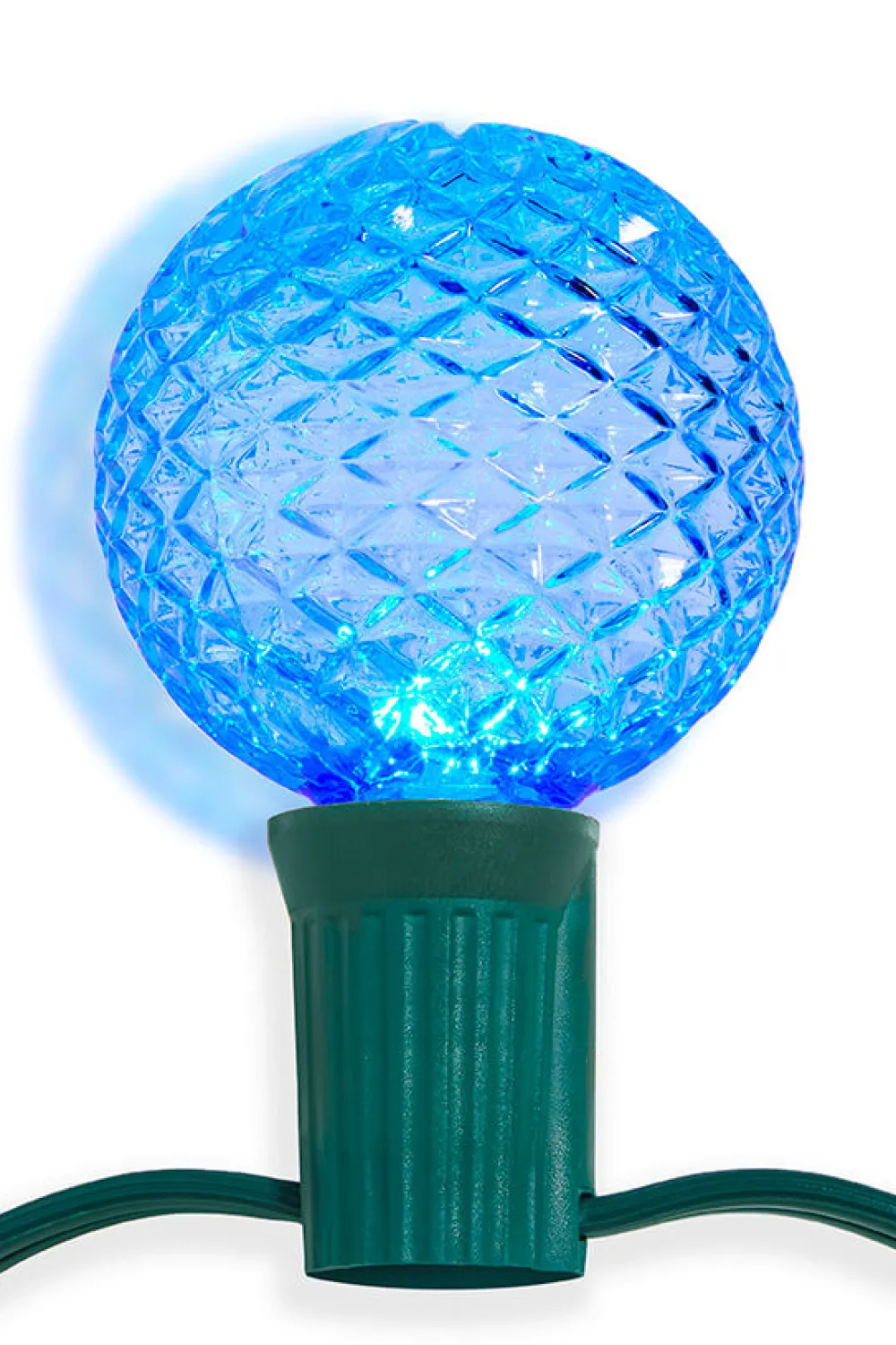 Decorator's Warehouse G50 Wonderful LED SMD Bulb (25 bulbs/bag) - Faceted, Blue > Outdoor Lighting|Led Light Bulbs
