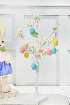 Decorator's Warehouse 2'H B/O Lighted Easter Tabletop Tree w/ 58 WW Micro LED Lights > Easter Table Decor|Easter Decor