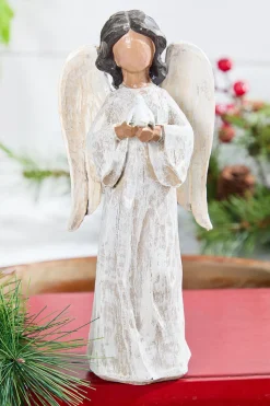 Decorator's Warehouse 6.75"H, 9"H Resin Angel > Cardinal|Christmas Accents