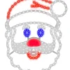 Decorator's Warehouse 16" Hi-Vibrant "Singing Santa" - Twinkling Red/Blue/Pure White 203 Lights > Outdoor Lighting|Lit Signs