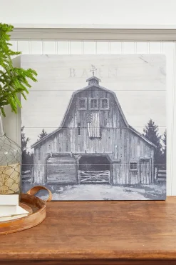 Decorator's Warehouse 22” Holiday Barn Wall Art > Winter Woodland|Christmas Accents